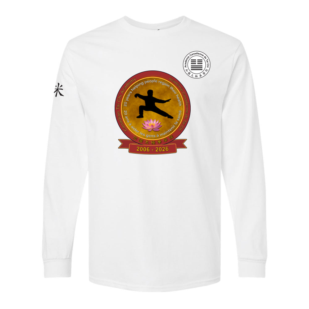 Canadian Tai Chi 20th Anniversary Adult Cotton Long Sleeve (French)