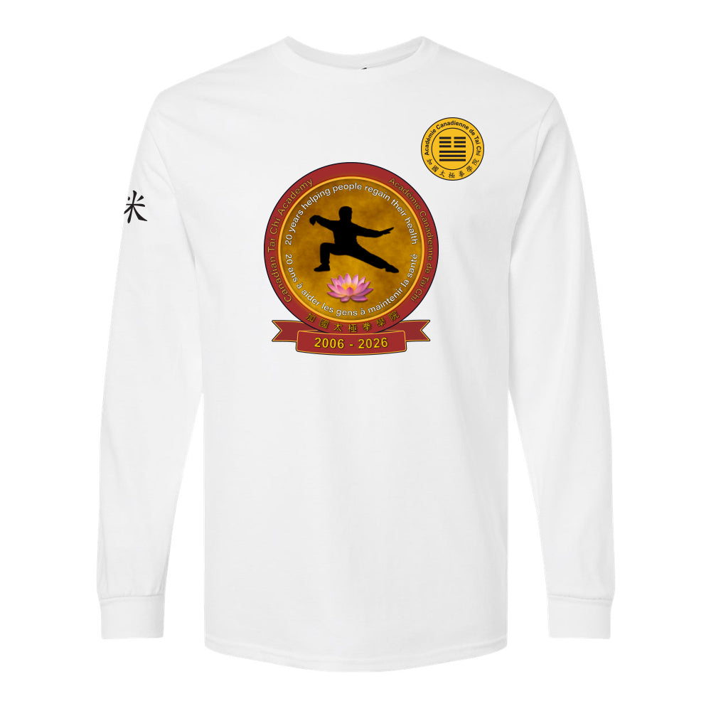Canadian Tai Chi 20th Anniversary Adult Cotton Long Sleeve (French)
