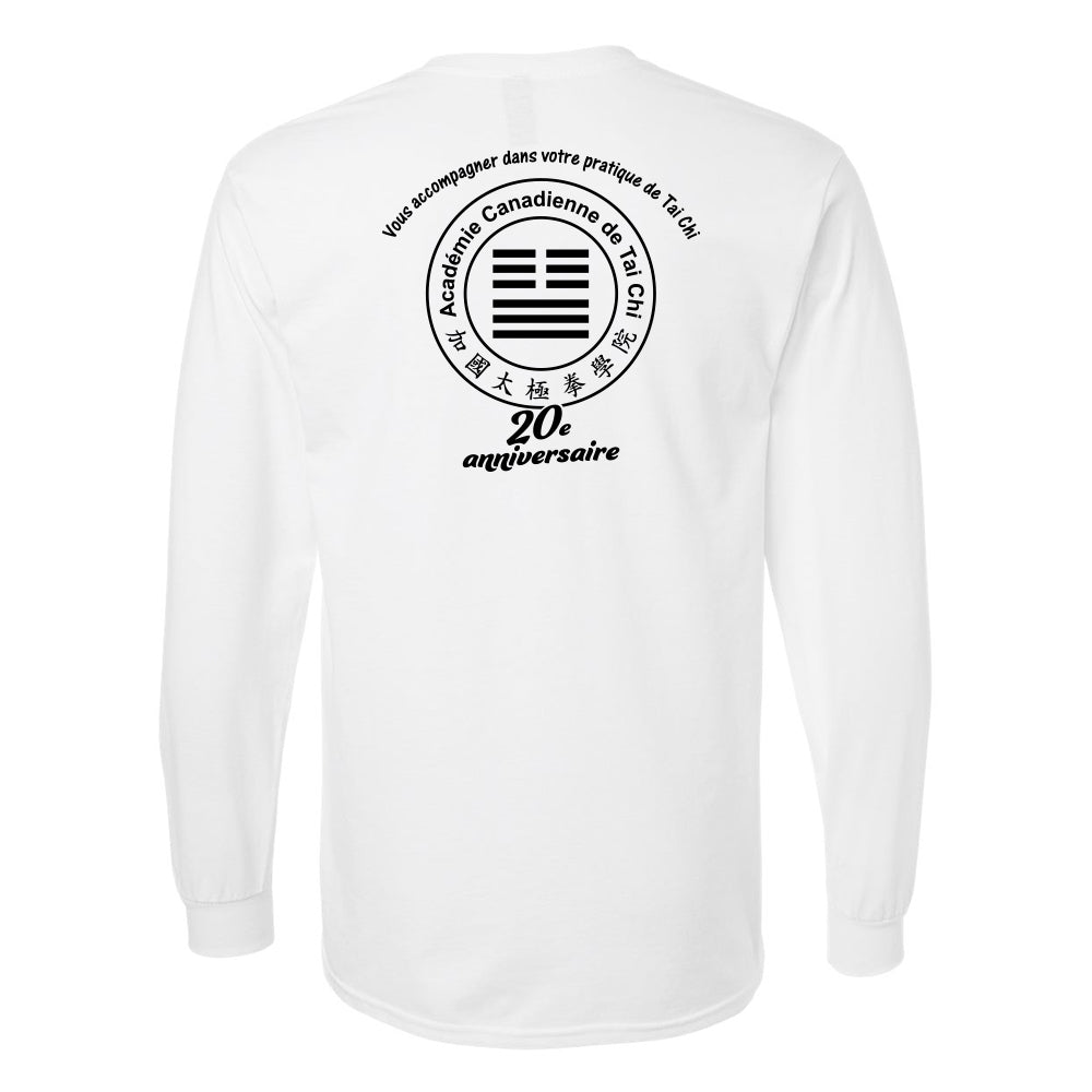 Canadian Tai Chi 20th Anniversary Adult Cotton Long Sleeve (French)