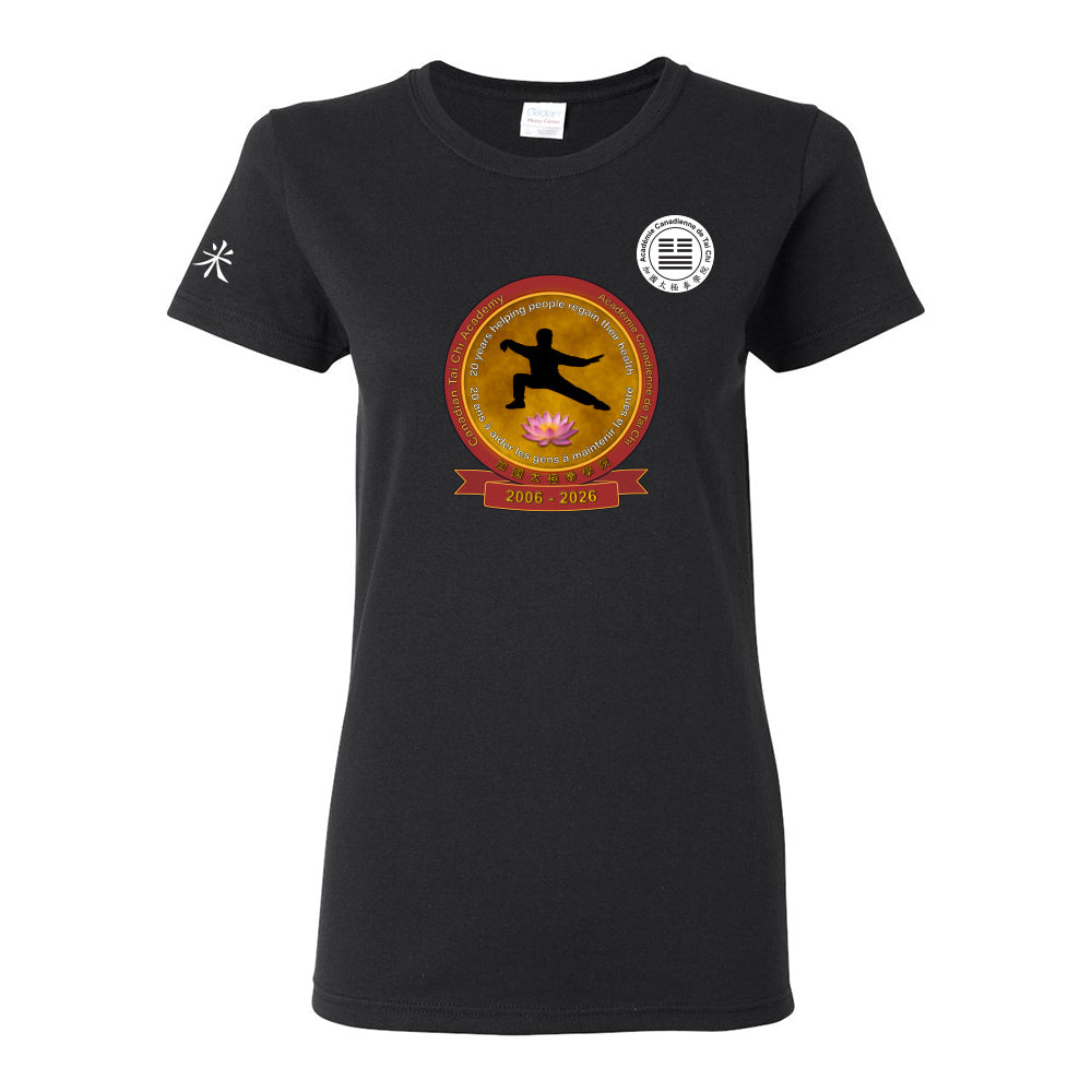 Canadian Tai Chi 20th Anniversary Ladies' Cotton T-Shirt (French)