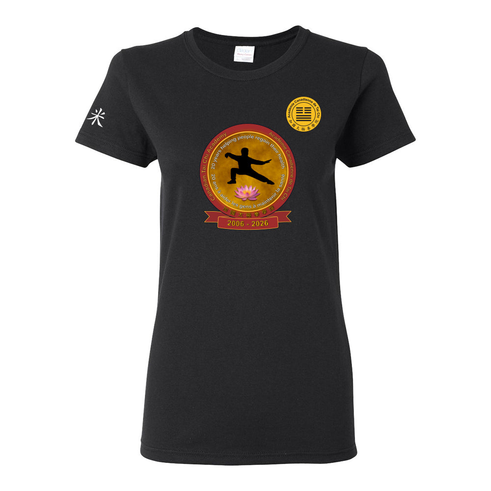 Canadian Tai Chi 20th Anniversary Ladies' Cotton T-Shirt (French)