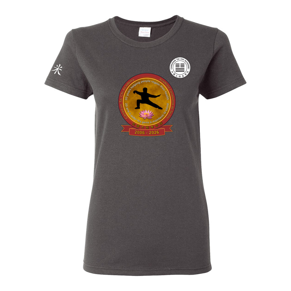 Canadian Tai Chi 20th Anniversary Ladies' Cotton T-Shirt (English)