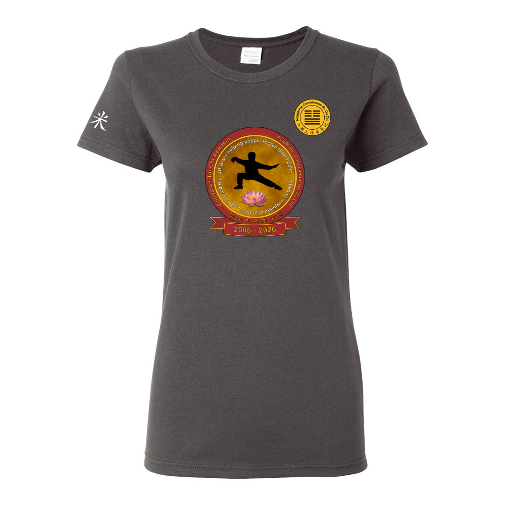 Canadian Tai Chi 20th Anniversary Ladies' Cotton T-Shirt (French)