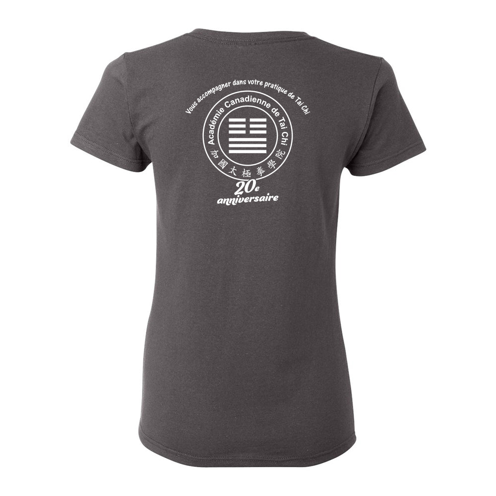 Canadian Tai Chi 20th Anniversary Ladies' Cotton T-Shirt (French)