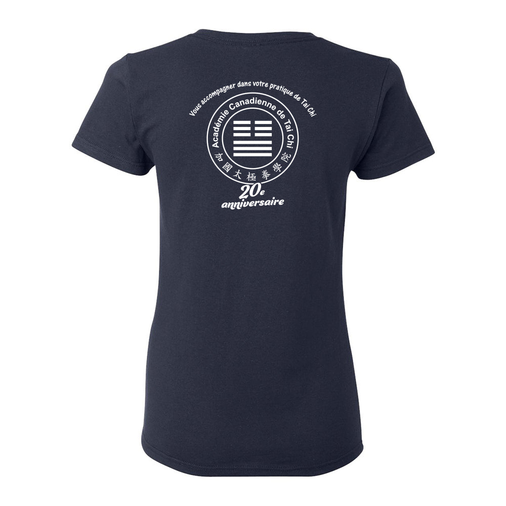 Canadian Tai Chi 20th Anniversary Ladies' Cotton T-Shirt (French)