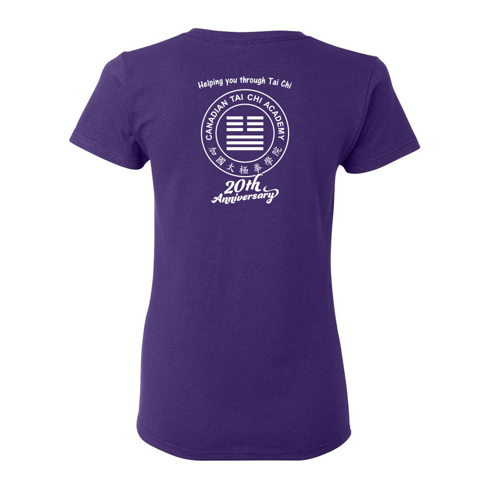 Canadian Tai Chi 20th Anniversary Ladies' Cotton T-Shirt (English)