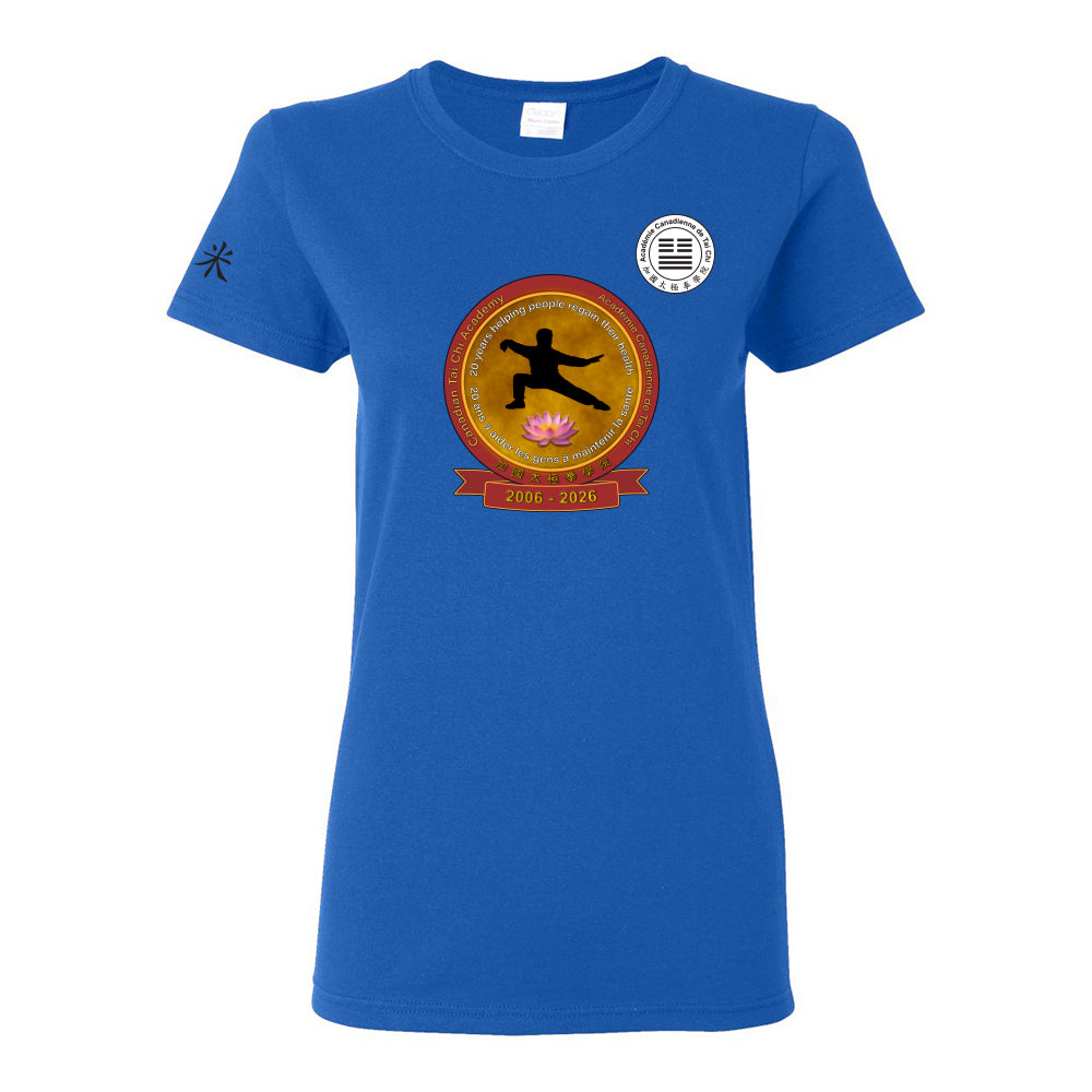 Canadian Tai Chi 20th Anniversary Ladies' Cotton T-Shirt (French)