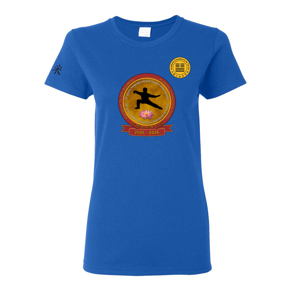 Canadian Tai Chi 20th Anniversary Ladies' Cotton T-Shirt (French)