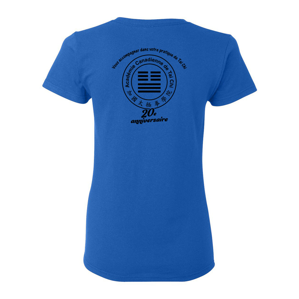 Canadian Tai Chi 20th Anniversary Ladies' Cotton T-Shirt (French)