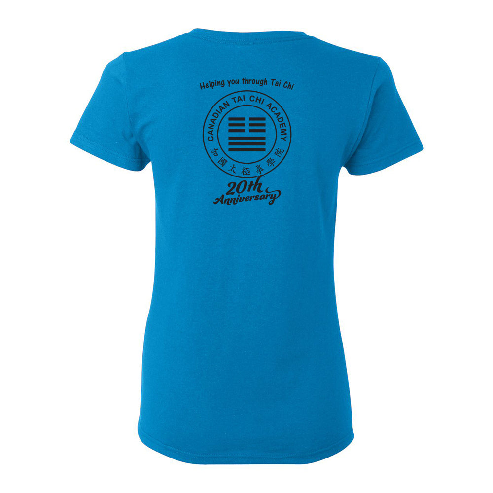 Canadian Tai Chi 20th Anniversary Ladies' Cotton T-Shirt (English)