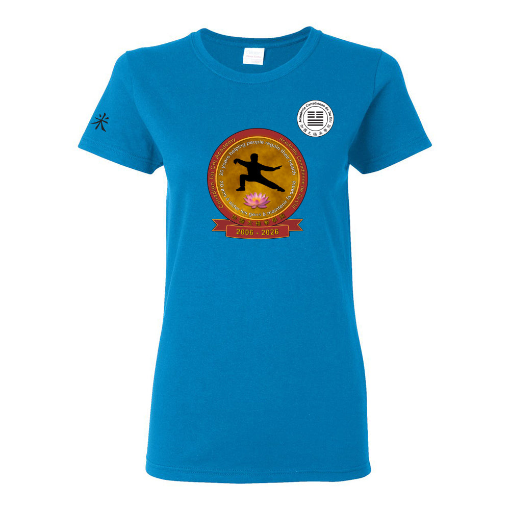 Canadian Tai Chi 20th Anniversary Ladies' Cotton T-Shirt (French)