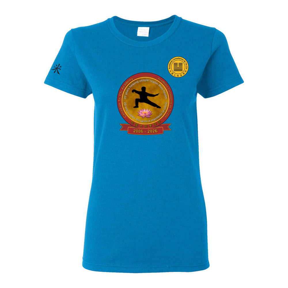 Canadian Tai Chi 20th Anniversary Ladies' Cotton T-Shirt (French)