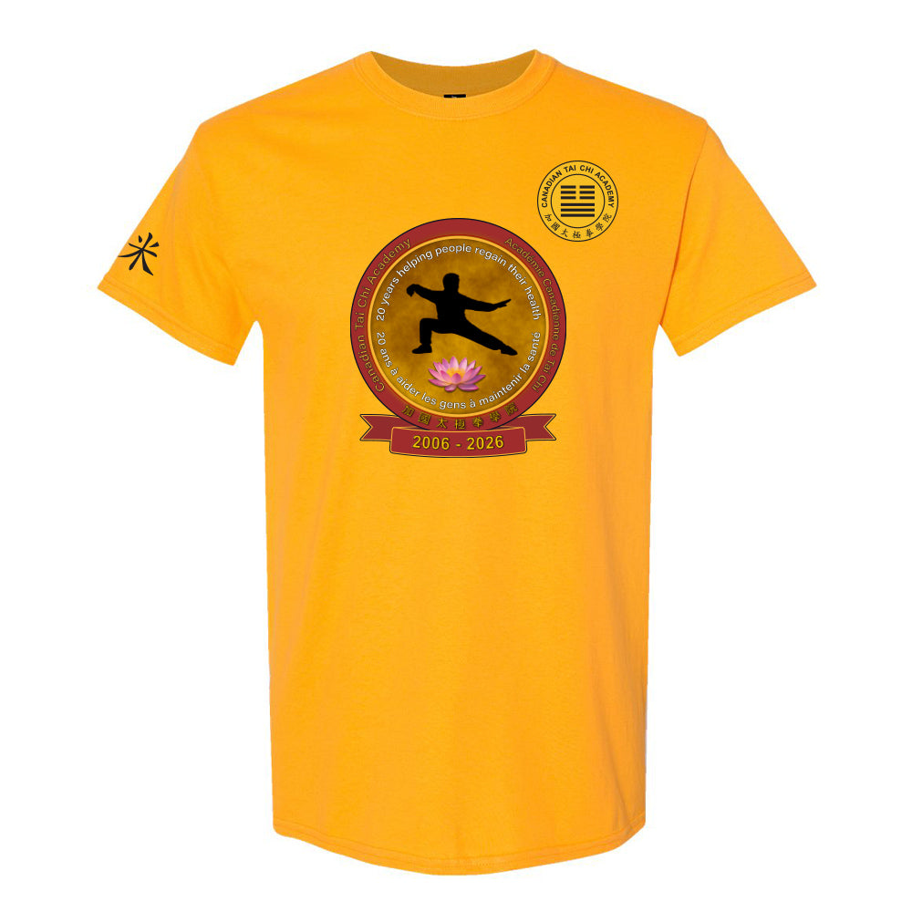 Canadian Tai Chi 20th Anniversary Adult Cotton T-Shirt (English)