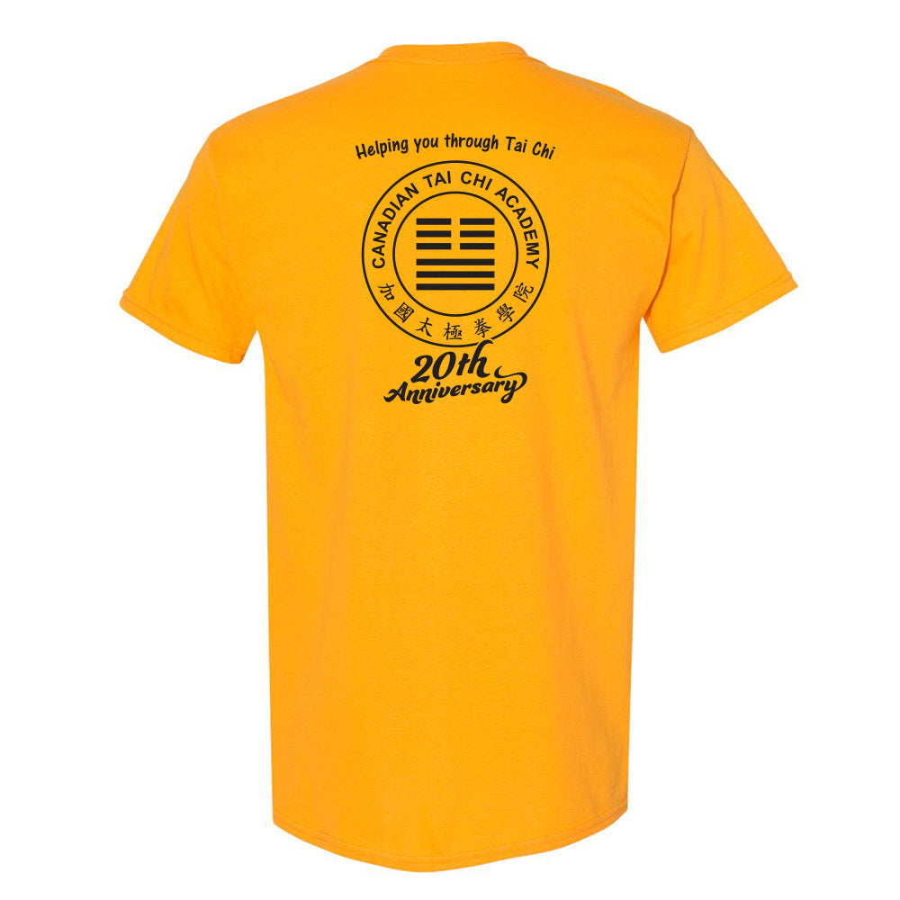 Canadian Tai Chi 20th Anniversary Adult Cotton T-Shirt (English)