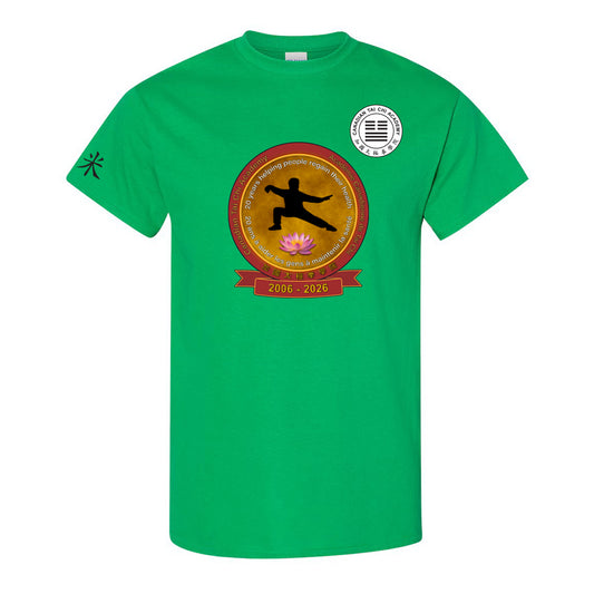 Canadian Tai Chi 20th Anniversary Adult Cotton T-Shirt (English)