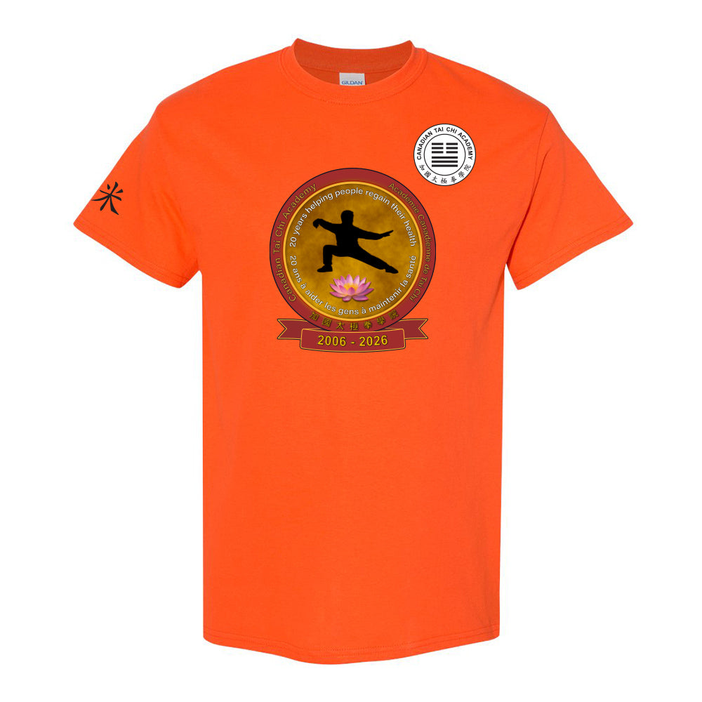 Canadian Tai Chi 20th Anniversary Adult Cotton T-Shirt (English)