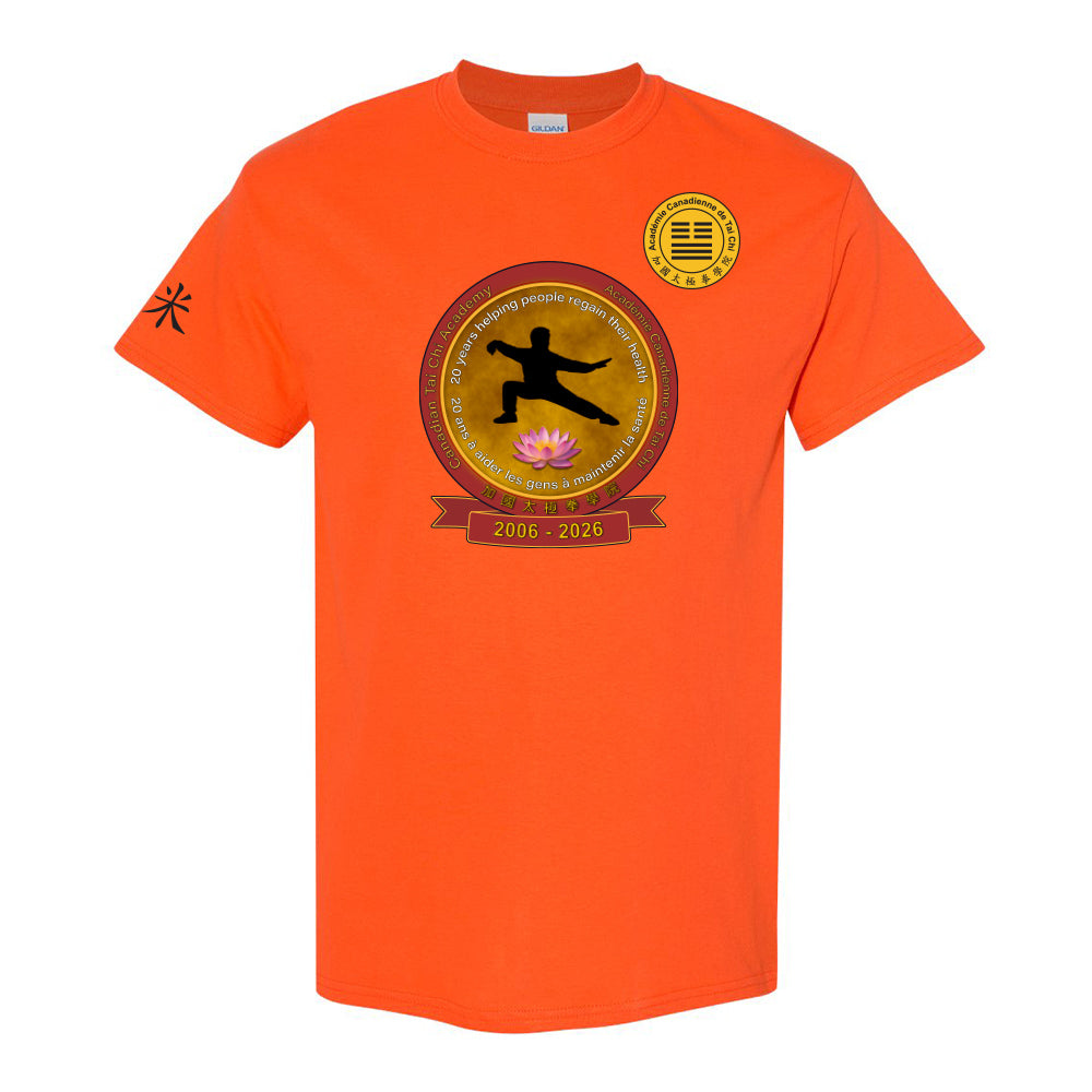 Canadian Tai Chi 20th Anniversary Adult Cotton T-Shirt (French)