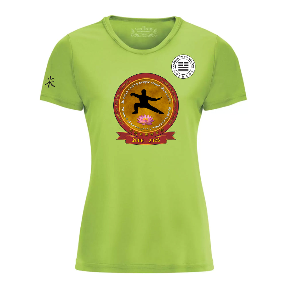 Canadian Tai Chi 20th Anniversary Ladies' Pro Team T-Shirt (English)