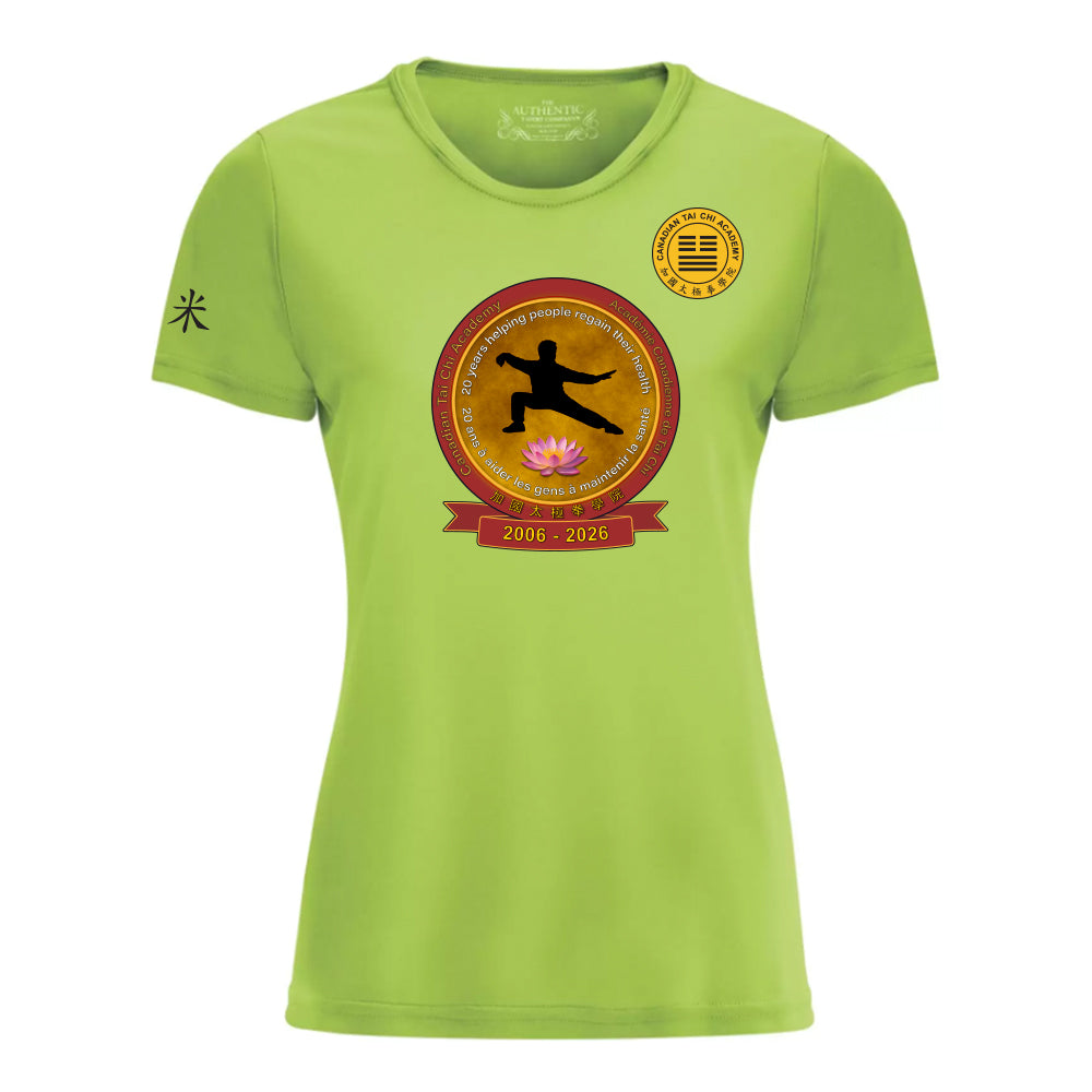 Canadian Tai Chi 20th Anniversary Ladies' Pro Team T-Shirt (English)