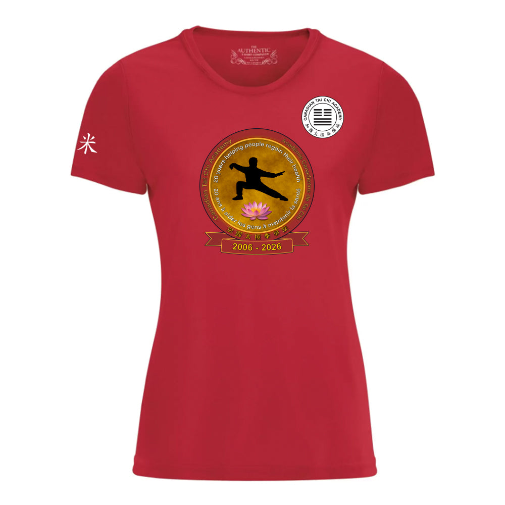 Canadian Tai Chi 20th Anniversary Ladies' Pro Team T-Shirt (English)