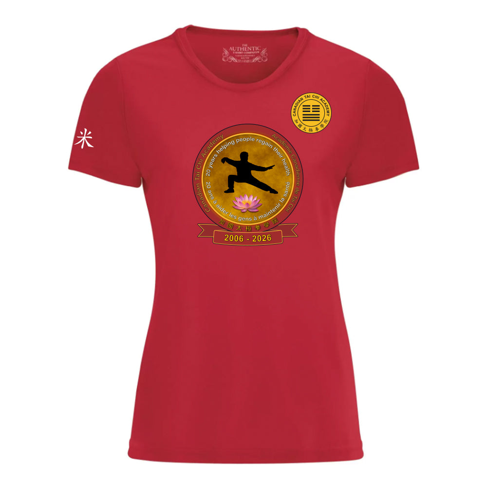 Canadian Tai Chi 20th Anniversary Ladies' Pro Team T-Shirt (English)