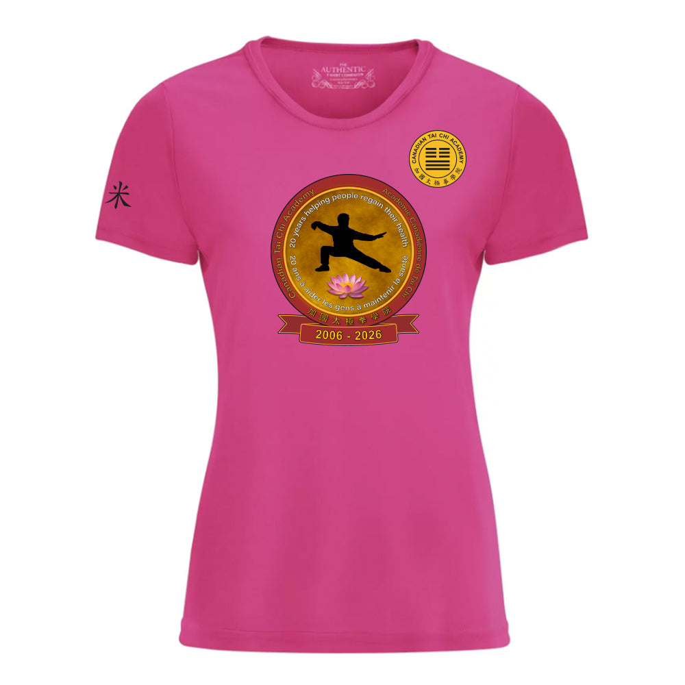 Canadian Tai Chi 20th Anniversary Ladies' Pro Team T-Shirt (English)