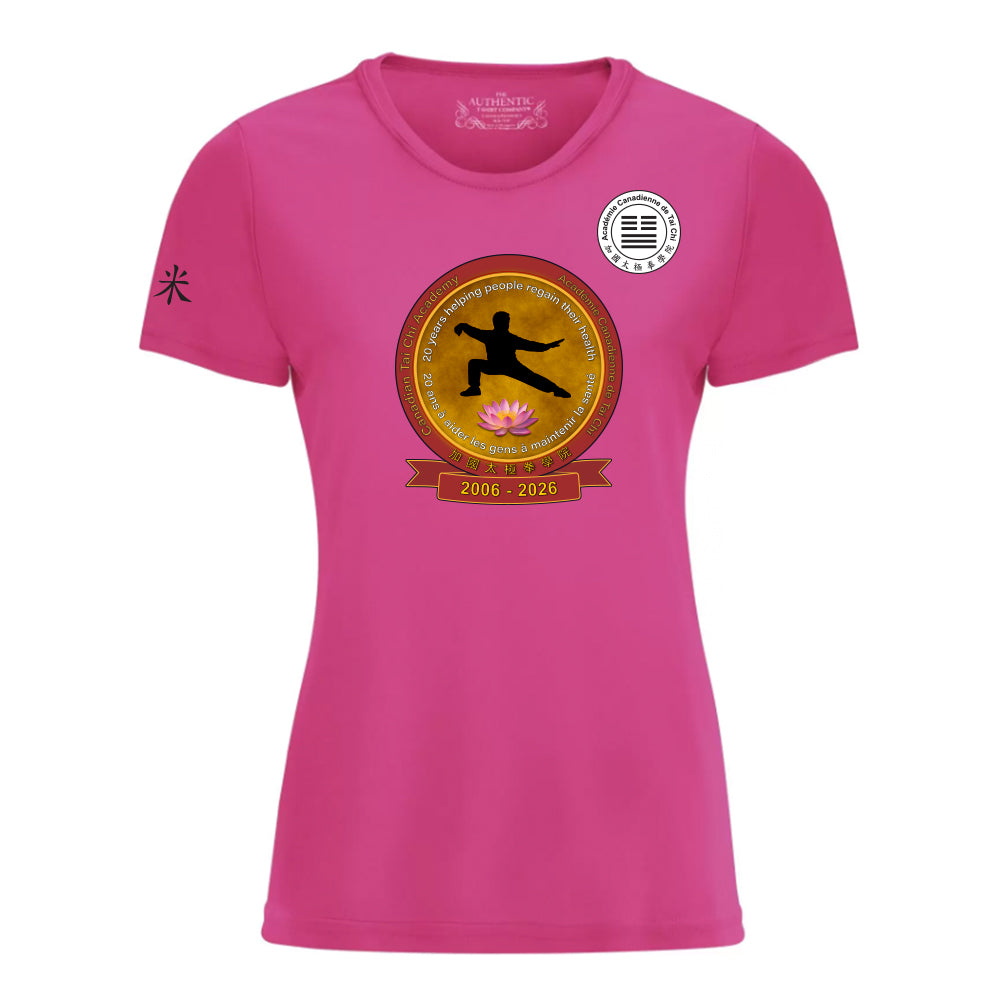 Canadian Tai Chi 20th Anniversary Ladies' Pro Team T-Shirt (French)