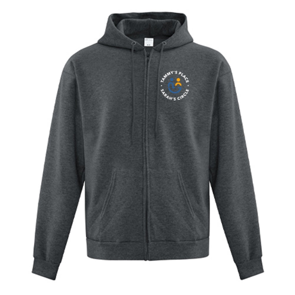 Tammy's Place & Sarah's Circle Adult Everyday Fleece Full Zip Hooded Sweatshirt