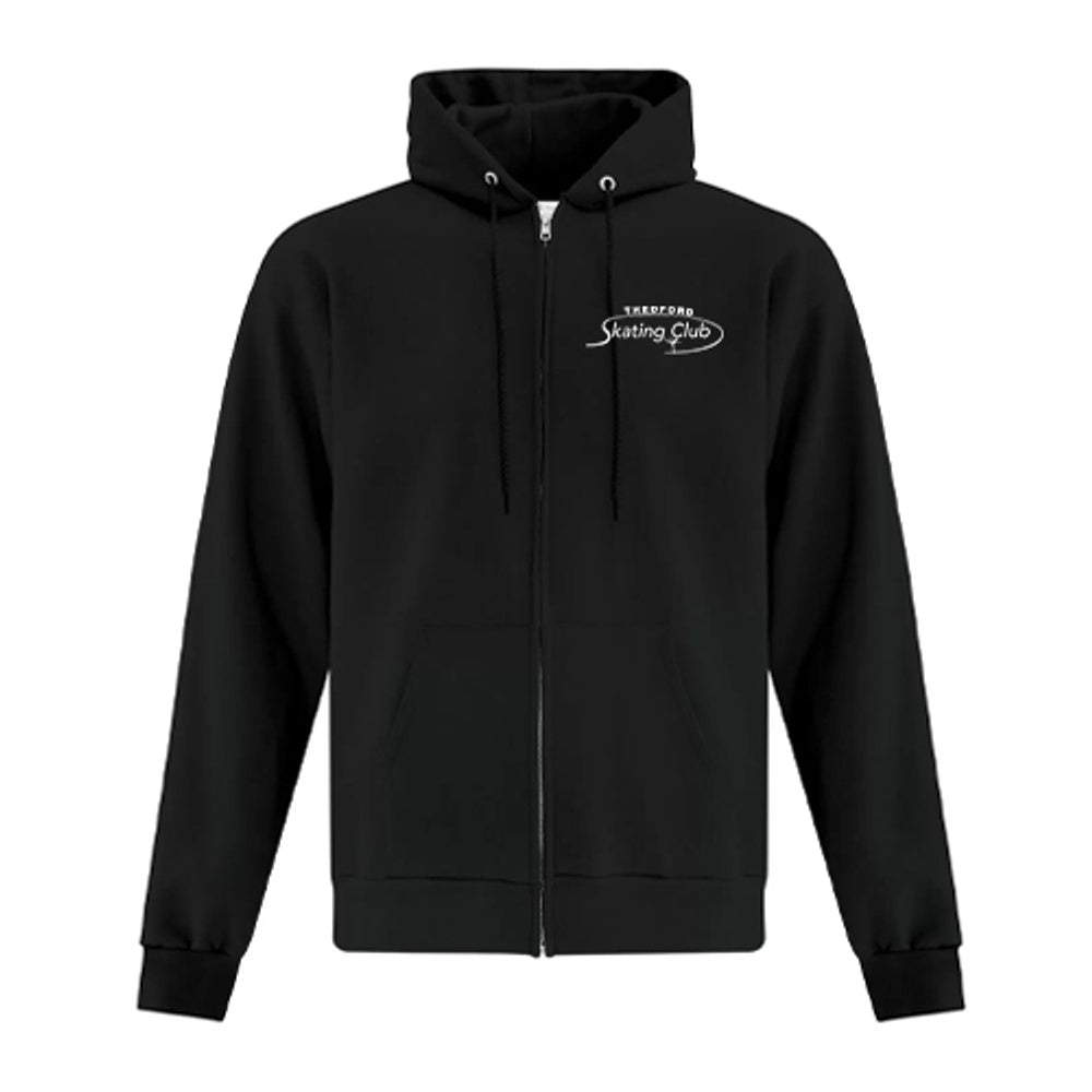 Thedford Skating Club Adult Everyday Fleece Full Zip Hooded Sweatshirt