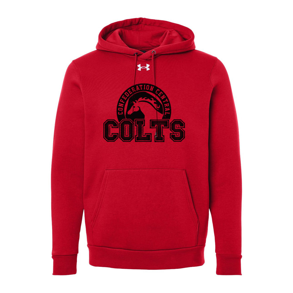 Confederation Central Adult Under Armour Team Icon Fleece Hooded Sweatshirt