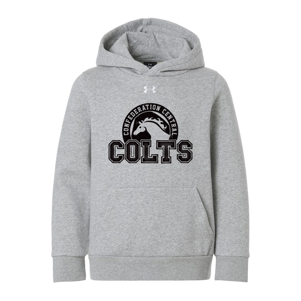 Confederation Central Youth Under Armour Team Icon Fleece Hooded Sweatshirt