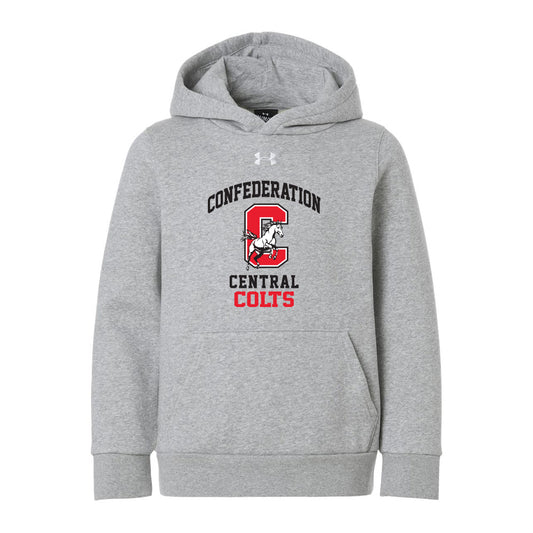 Confederation Central Youth Under Armour Team Icon Fleece Hooded Sweatshirt