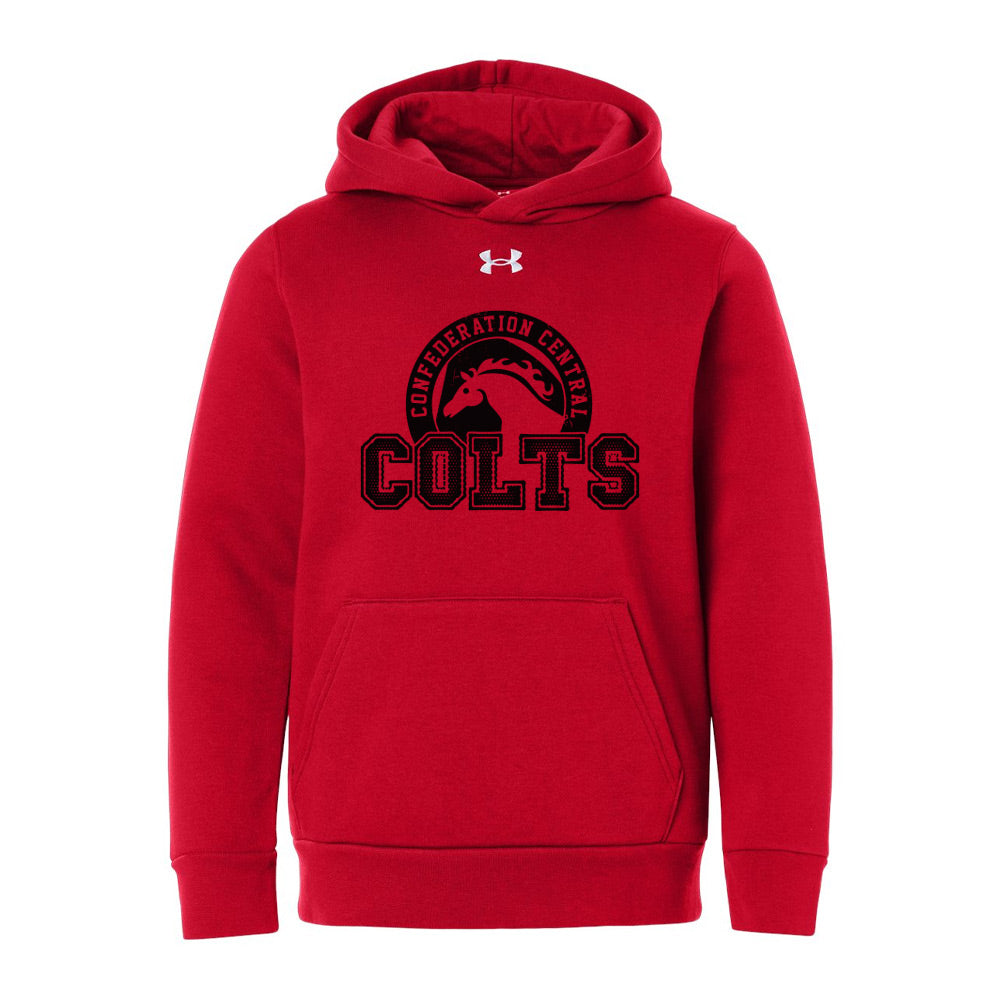 Confederation Central Youth Under Armour Team Icon Fleece Hooded Sweatshirt