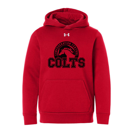 Confederation Central Youth Under Armour Team Icon Fleece Hooded Sweatshirt