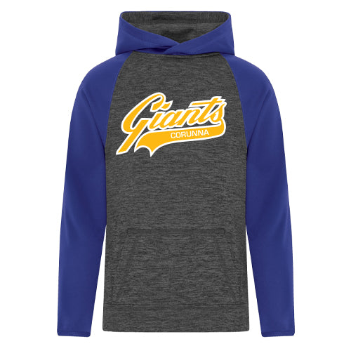 Corunna Giants Youth Heather Fleece Two Tone Hoodie