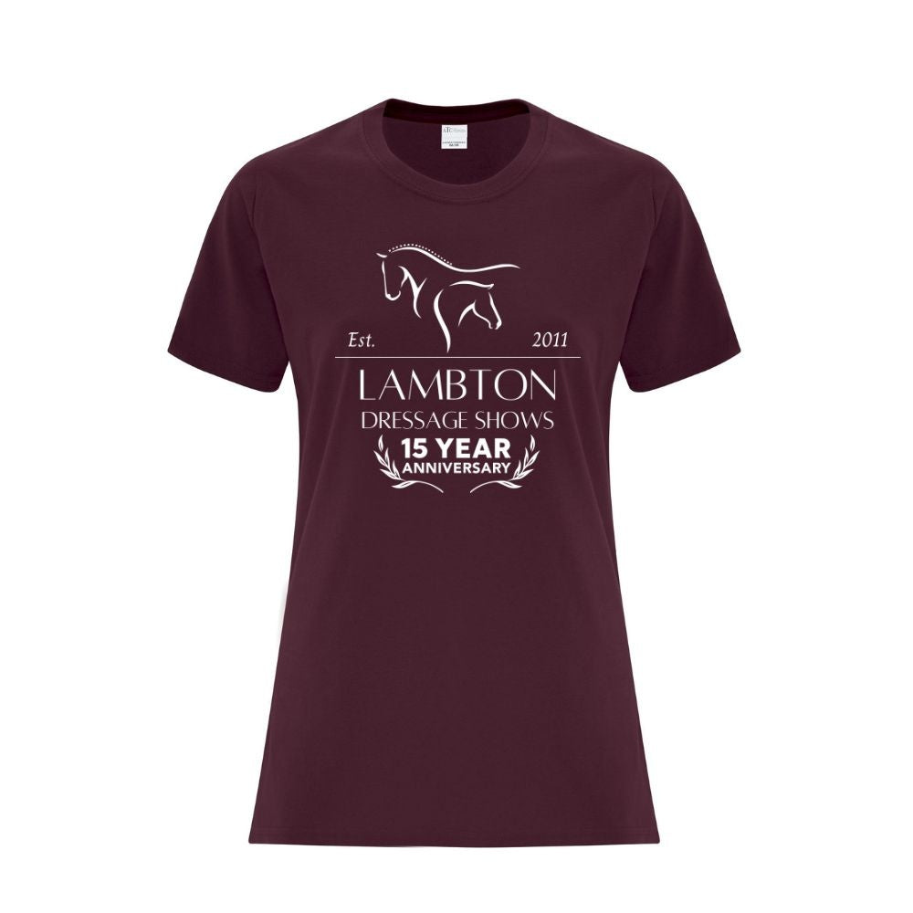 Lambton Dressage Shows Ladies' Cotton T-Shirt