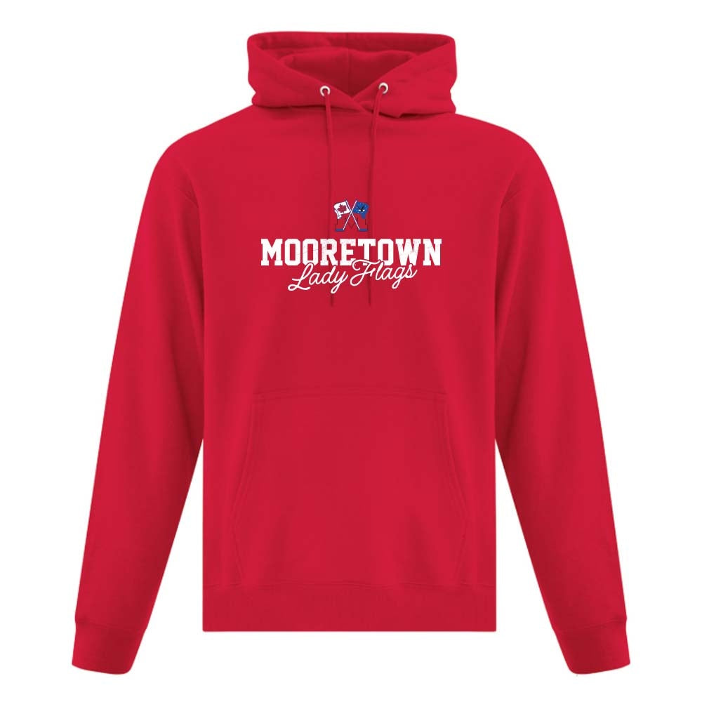 Mooretown Lady Flags Adult Fleece Hooded Sweatshirt
