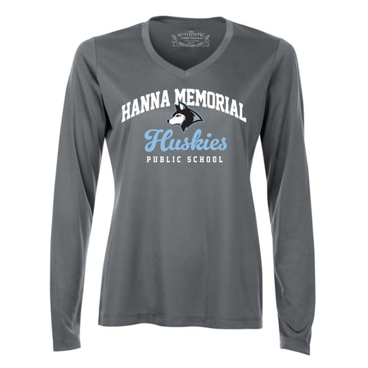 Hanna Memorial Ladies' Pro Team Long Sleeve V-Neck