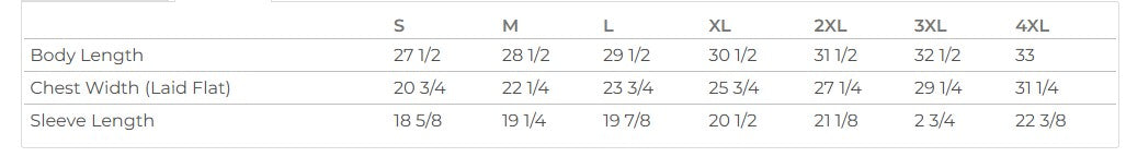 Men's Sizing Chart
