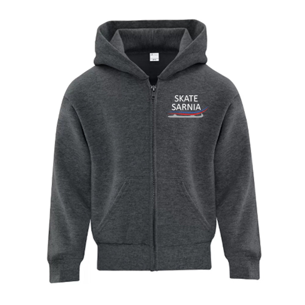 Skate Sarnia Youth Everyday Fleece Full Zip Hooded Sweatshirt
