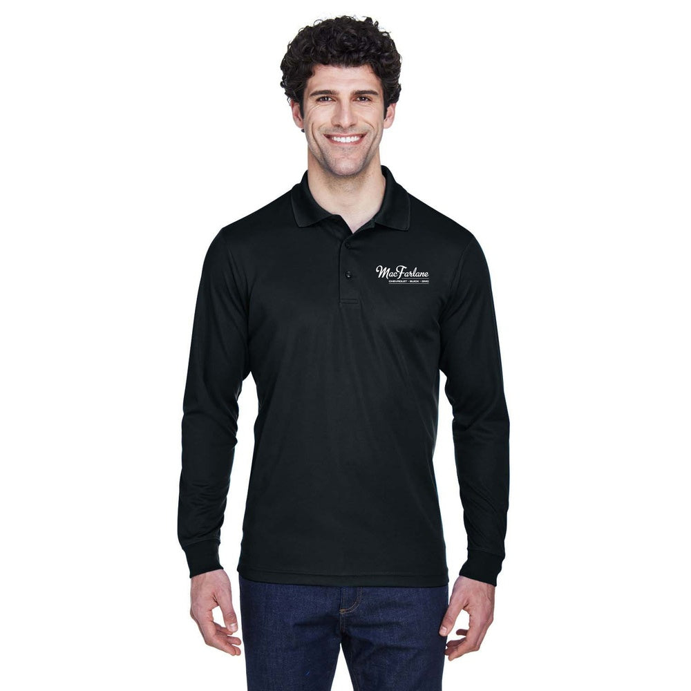 MacFarlane Chevrolet Adult Core365 Pinnacle Performance Long Sleeve Pique Polo