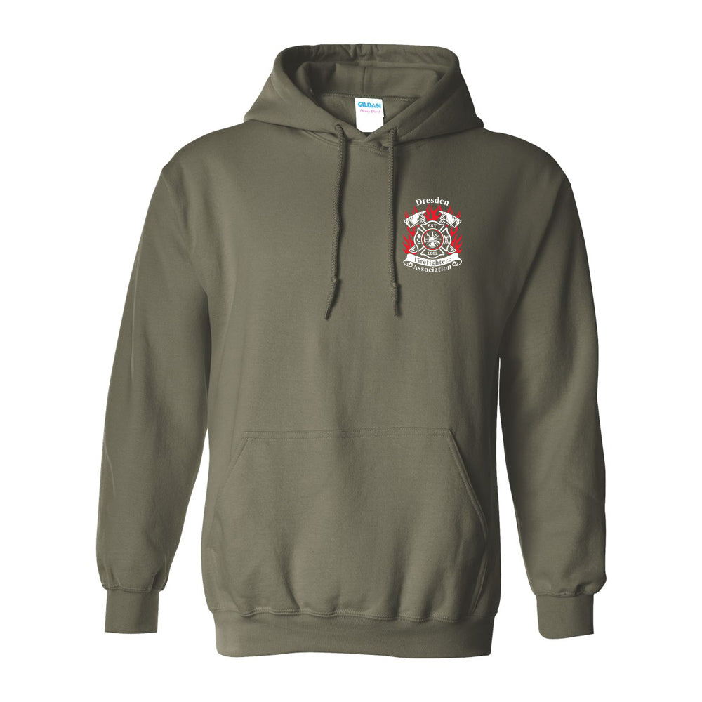 Dresden Fire Department Adult Heavy Blend Hooded Sweatshirt