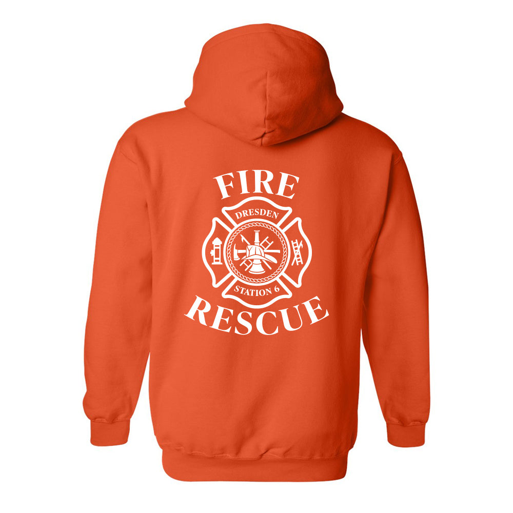 Dresden Fire Department Adult Heavy Blend Hooded Sweatshirt