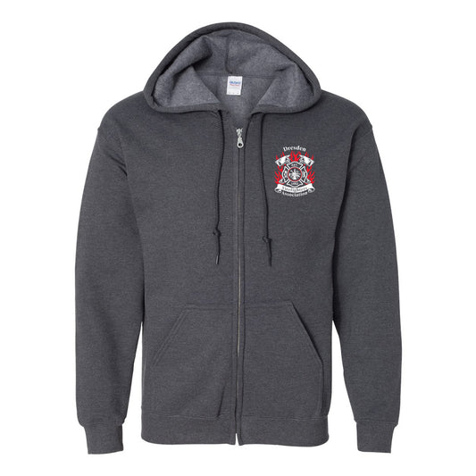 Dresden Fire Department Adult Heavy Blend Full-Zip Hooded Sweatshirt