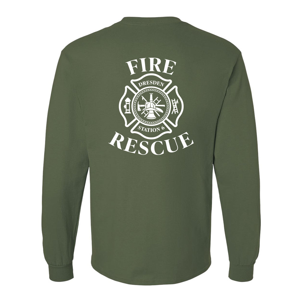 Dresden Fire Department Adult Ultra Cotton Long Sleeve