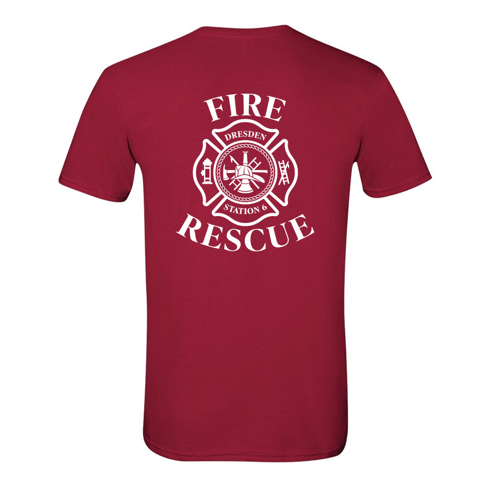 Dresden Fire Department Adult Softstyle T-Shirt