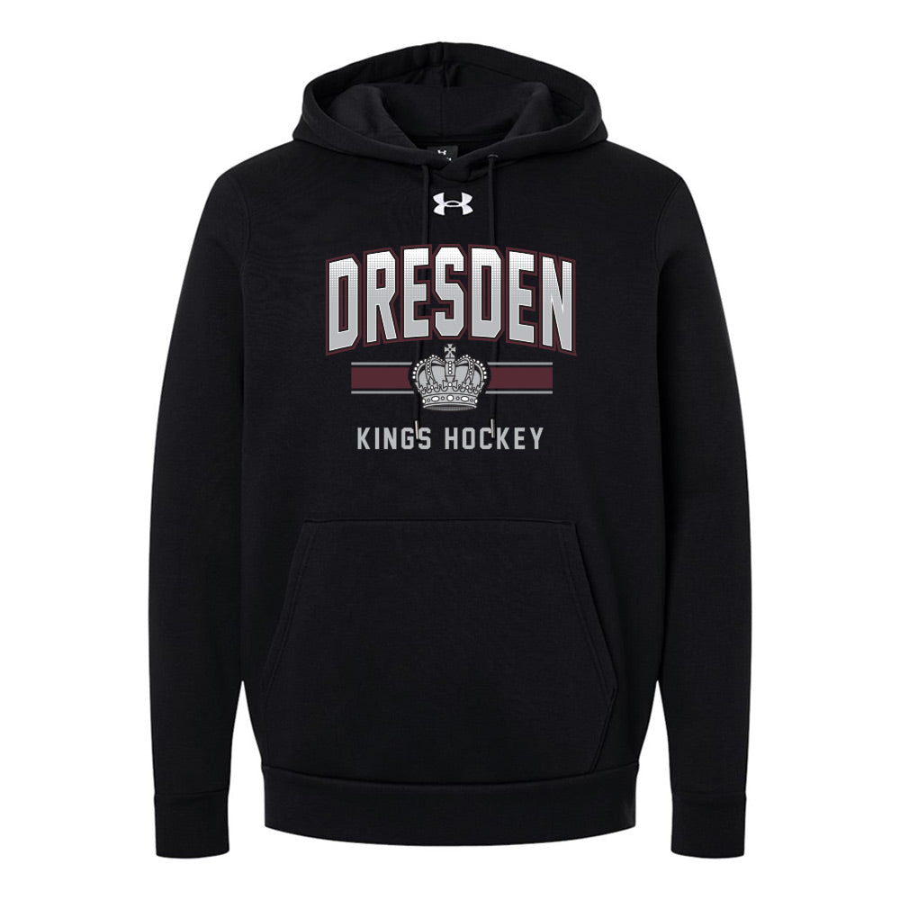 Dresden Jr Kings Adult Under Armour Team Icon Fleece Hooded Sweatshirt