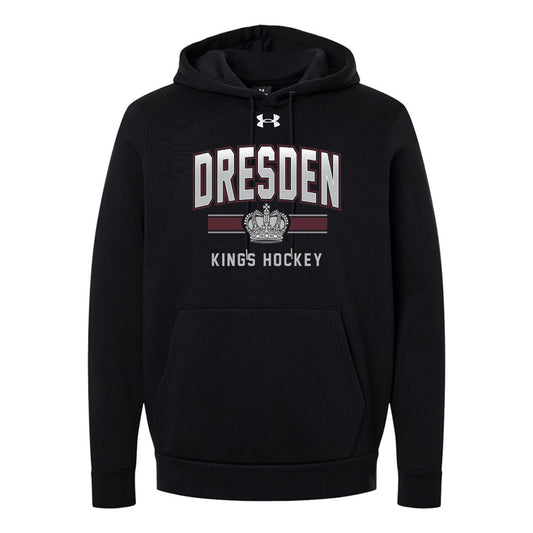 Dresden Jr Kings Adult Under Armour Team Icon Fleece Hooded Sweatshirt