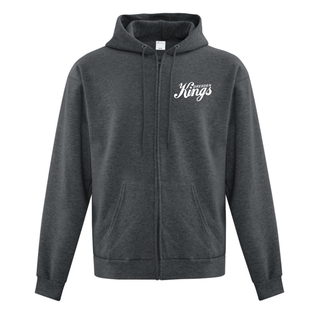 Dresden Jr Kings Adult Fleece Full Zip Hooded Sweatshirt