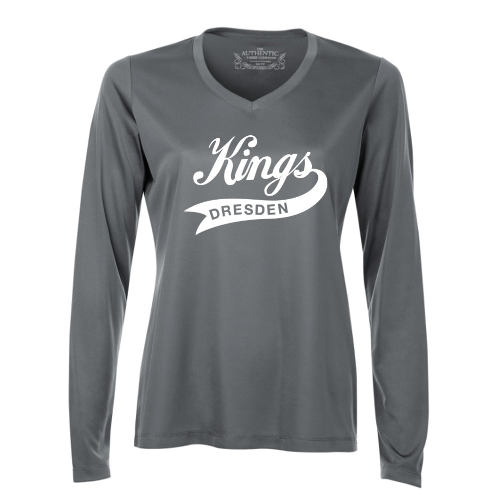 Dresden Jr Kings Ladies' Pro Team Long Sleeve V-Neck